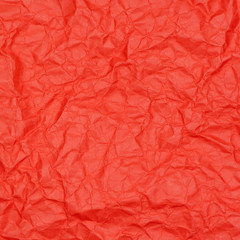 abstract background of crumpled red paper