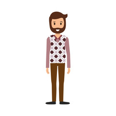 Man cartoon isolated icon vector illustration graphic design