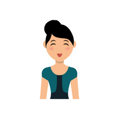 Woman cartoon isolated icon vector illustration graphic design