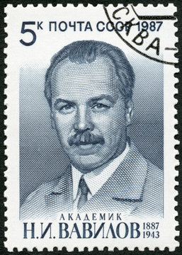 USSR - 1987: shows Nikolai Ivanovich Vavilov (1887-1943)