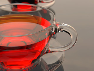 Tea cups background