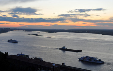  Sunset over the Volga in Nizhny Novgorod