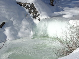 Fototapeta premium Geftorener Wasserfall 