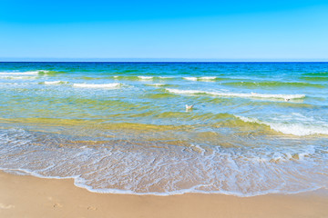 Sea waves on a beach, Sylt island, Germany