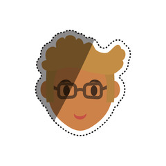 woman face cartoon icon vector illustration graphic design