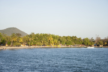 The coast of Martinique.