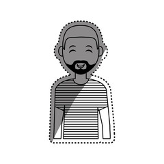 Man cartoon isolated icon vector illustration graphic design