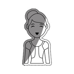 Woman cartoon isolated icon vector illustration graphic design