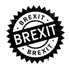 Brexit stamp. Grunge design with dust scratches. Effects can be easily removed for a clean, crisp look. Color is easily changed.