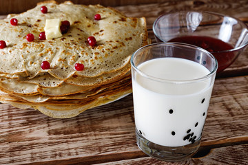 pancakes cheese cranberries