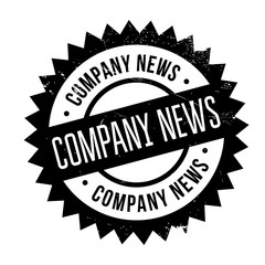 Company news stamp. Grunge design with dust scratches. Effects can be easily removed for a clean, crisp look. Color is easily changed.