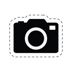 camera photo picture image flash pictogram vector illustration eps 10