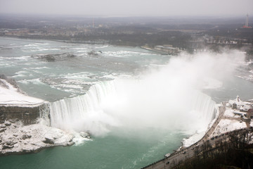 Niagara waterfall in winter
