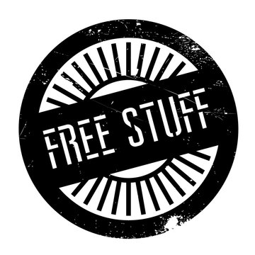 Free stuff stamp. Grunge design with dust scratches. Effects can be easily removed for a clean, crisp look. Color is easily changed.