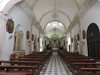 Campeche´s Chatedral interior