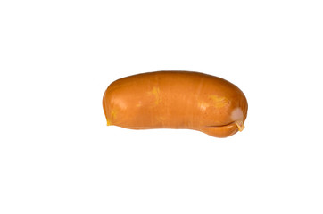 Fresh sausage isolated on white