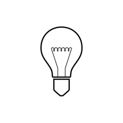 Light bulb icon. Vector.