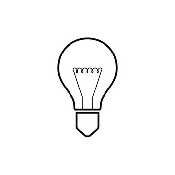 Light bulb icon. Vector.