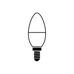 Light bulb icon. Vector.