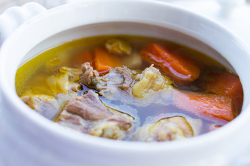 soup with pork