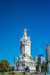 Fototapeta premium Four Regions monument in Buenos Aires, Argentina