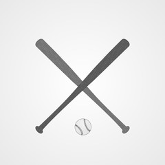 Baseball bat for a baseball game. Vector illustration.