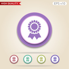 Award icon. Button with award icon. Modern vector.