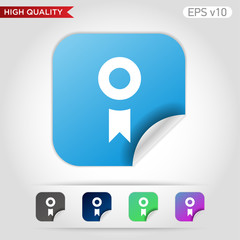 Award icon. Button with award icon. Modern vector.
