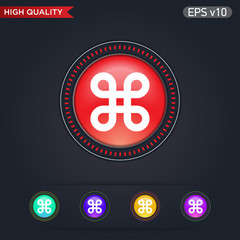 Logo icon. Button with logo icon. Modern vector.