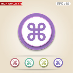 Logo icon. Button with logo icon. Modern vector.