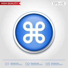 Logo icon. Button with logo icon. Modern vector.