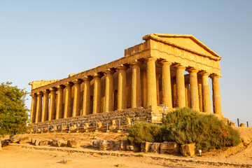 Naklejka premium Ruins of the temples in the ancient city of Agrigento, Sicily, I