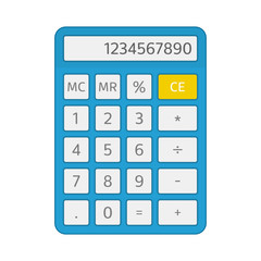 Calculator icon in flat style.