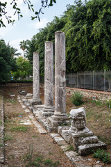 Remains of the Roman forum in the ancient city of Syracuse, Sici