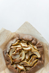 Apple pie galette tart