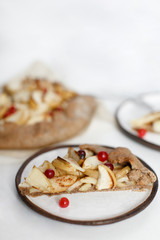 Apple pie galette tart