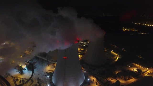 Krajobraz Elektrownia Slow motion