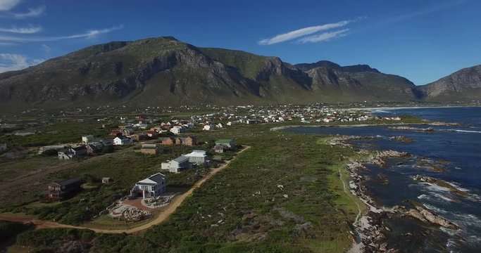 Aerial of Betty Bay south Africa