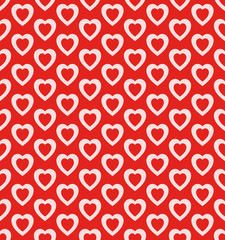 Seamless geometric pattern with hearts