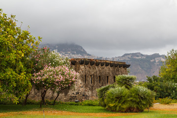 Fort built over the ruins of the ancient Greek colony of Naxos (