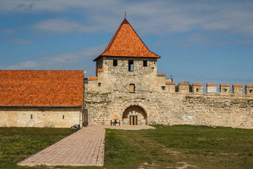 Fototapeta na wymiar Medieval castle ruins in Bender, Transnistria, Moldova