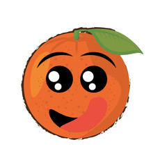 tomato expressions hungry face icon, vector illustration