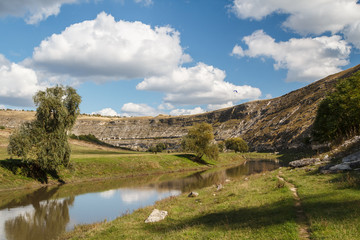 Fototapeta na wymiar Landscape in Old Orhei region, Moldova