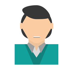 people commoner man icon image, vector illustration design