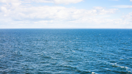 ripple waves on blue water of Baltic Sea
