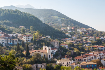 Fototapeta na wymiar A view over Kyparissia village, Peloponnese, Greece