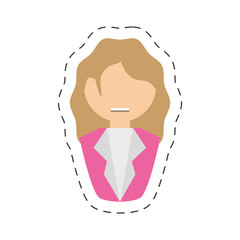 people fashionista woman icon image, vector illustration design