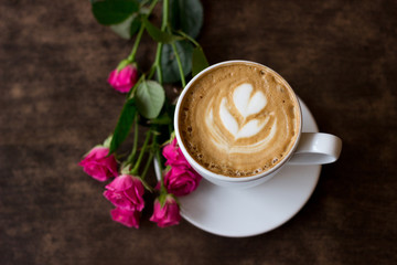 горячий кофе