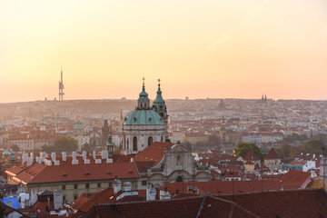 Fototapeta na wymiar Sunrise in Prague