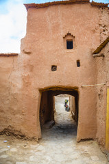 Fototapeta premium inside the kasbah Ait Benhaddou
